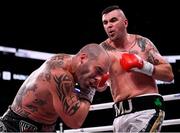 20 October 2018; Niall Kennedy, right, and Brendan Barrett during their heavyweight bout at TD Garden in Boston, Massachusetts, USA. Photo by Stephen McCarthy/Sportsfile