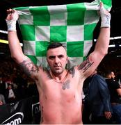 20 October 2018; Niall Kennedy celebrates after winning his heavyweight bout against Brendan Barrett at TD Garden in Boston, Massachusetts, USA. Photo by Stephen McCarthy/Sportsfile