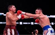 20 October 2018; Tommy Coyle, right, and Ryan Kielczweski during their super lightweight bout at TD Garden in Boston, Massachusetts, USA. Photo by Stephen McCarthy/Sportsfile