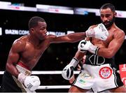 20 October 2018; Kid Galahad, right, and Toka Kahn Clary during their IBF Featherweight eliminator bout at TD Garden in Boston, Massachusetts, USA. Photo by Stephen McCarthy/Sportsfile