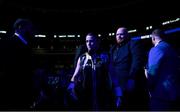 20 October 2018; Katie Taylor enters the arena prior to her WBA & IBF Female Lightweight World title bout against Cindy Serrano at TD Garden in Boston, Massachusetts, USA. Photo by Stephen McCarthy/Sportsfile