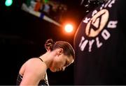 20 October 2018; Katie Taylor prior to her WBA & IBF Female Lightweight World title bout against Cindy Serrano at TD Garden in Boston, Massachusetts, USA. Photo by Stephen McCarthy/Sportsfile