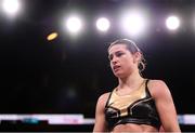 20 October 2018; Katie Taylor during her WBA & IBF Female Lightweight World title bout against Cindy Serrano at TD Garden in Boston, Massachusetts, USA. Photo by Stephen McCarthy/Sportsfile