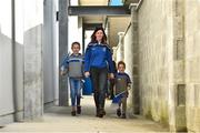 21 October 2018; Cratloe club secretary Deirdre Chaplin with her daughters, 8 year old Neasa, left, and 4 year old Aoife before the Clare County Senior Club Hurling Championship Final match between Cratloe and Ballyea at Cusack Park, in Ennis, Clare. Photo by Matt Browne/Sportsfile