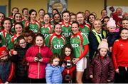 21 October 2018; Carnacon players and supporters celebrate following the Mayo County Senior Club Ladies Football Final match between Carnacon and Knockmore at Kilmeena GAA Club in Mayo. Photo by David Fitzgerald/Sportsfile