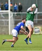 21 October 2018; Michael Carroll of Gaoth Dobhair in action against Marty Boyle of Naomh Conaill Glenties  during the Donegal County Senior Club Football Championship Final match between Naomh Conaill Glenties and Gaoth Dobhair at MacCumhaill Park, in Ballybofey, Donegal. Photo by Oliver McVeigh/Sportsfile