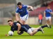 21 October 2018; Danny Gorman of Killyclogher in action against Patrick McNiece of Coalisland during the Tyrone County Senior Club Football Championship Final match between Coalisland Fianna and Killyclogher St Mary's at Healy Park, Omagh, in Tyrone. Photo by Philip Fitzpatrick/Sportsfile