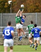 21 October 2018; Odhrán Mac Niallais of Gaoth Dobhair in action against Ethan O'Donnell of Naomh Conaill Glenties  during the Donegal County Senior Club Football Championship Final match between Naomh Conaill Glenties and Gaoth Dobhair at MacCumhaill Park, in Ballybofey, Donegal. Photo by Oliver McVeigh/Sportsfile