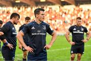 21 October 2018; Jonathan Sexton of Leinster with teammates Andrew Porter, left, and Sean O'Brien following the Heineken Champions Cup Pool 1 Round 2 match between Toulouse and Leinster at Stade Ernest Wallon, in Toulouse, France. Photo by Brendan Moran/Sportsfile