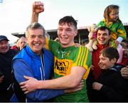 21 October 2018; Former Tipperary hurling star and former monaghan hurling manager Joe Hayes celebrates with Dillon Quirke of Clonoulty / Rossmore after the Tipperary Water County Senior Hurling Championship Final between Clonoulty / Rossmore and Nenagh Éire Óg at Semple Stadium, in Thurles, Tipperary. Photo by Ray McManus/Sportsfile
