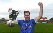 21 October 2018; Coalisland captain Stephen McNally after winning the Tyrone County Senior Club Football Championship Final match between Coalisland Fianna and Killyclogher St Mary’s at Healy Park, Omagh, in Tyrone. Photo by Philip Fitzpatrick/Sportsfile