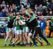 21 October 2018; The Gaoth Dobhair players celebrate after the final whistle in the Donegal County Senior Club Football Championship Final match between Naomh Conaill Glenties and Gaoth Dobhair at MacCumhaill Park, in Ballybofey, Donegal. Photo by Oliver McVeigh/Sportsfile