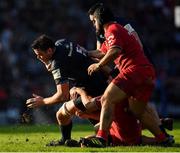 21 October 2018; James Ryan of Leinster is tackled by Julien Marchand of Toulouse during the Heineken Champions Cup Pool 1 Round 2 match between Toulouse and Leinster at Stade Ernest Wallon, in Toulouse, France. Photo by Brendan Moran/Sportsfile