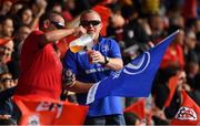 21 October 2018; A Toulouse supporter and a Leinster supporter share a beer prior to the Heineken Champions Cup Round Pool 1 Round 2 match between Toulouse and Leinster at Stade Ernest Wallon, in Toulouse, France. Photo by Brendan Moran/Sportsfile