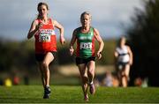 21 October 2018; Margaret Glavey of Mayo A.C. Co. Mayo competing in the Mast Fem 65+'s during the Autumn Open International Cross Country Festival at the National Sports Campus in Abbottstown, Dublin. Photo by Harry Murphy/Sportsfile