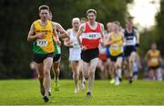 21 October 2018; Ieuan Hopkins of Brothers Pearse A.C. Co. Dublin competing in the Senior Male's during the Autumn Open International Cross Country Festival at the National Sports Campus in Abbottstown, Dublin. Photo by Harry Murphy/Sportsfile