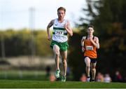 21 October 2018; Sean Tobin of Clonmel A.C. Co. Tipperary on his way to winning in the Senior Male's during the Autumn Open International Cross Country Festival at the National Sports Campus in Abbottstown, Dublin. Photo by Harry Murphy/Sportsfile