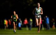 21 October 2018; Zoe Quinn of Raheny Shamrock A.C. Co. Dublin, competing in the Master Female's during the Autumn Open International Cross Country Festival at the National Sports Campus in Abbottstown, Dublin. Photo by Harry Murphy/Sportsfile