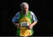 21 October 2018; Mike Duggan of Annalee AC Co. Cavan competing in the Mast Male 65+'s during the Autumn Open International Cross Country Festival at the National Sports Campus in Abbottstown, Dublin. Photo by Harry Murphy/Sportsfile