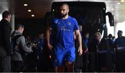 21 October 2018; Scott Fardy of Leinster arrives prior to the Heineken Champions Cup Round Pool 1 Round 2 match between Toulouse and Leinster at Stade Ernest Wallon, in Toulouse, France. Photo by Brendan Moran/Sportsfile