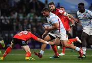 20 October 2018; Guram Gogichashvili of Racing 92 in action against Michael Lowry of Ulster during the Heineken Champions Cup Round Pool 4 Round 2 between Racing 92 and Ulster at Paris La Defence Arena, in Paris, France. Photo by Brendan Moran/Sportsfile