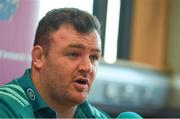 22 October 2018; Dave Kilcoyne during a Munster Rugby press conference at the University of Limerick in Limerick. Photo by Diarmuid Greene/Sportsfile