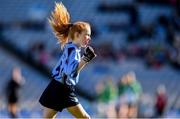 22 October 2018; Izzy Dowling of Scoil Mhuire, Sandymount, Co. Dublin, celebrates after scoring a goal during day 1 of the Allianz Cumann na mBunscol Finals at Croke Park in Dublin.  Photo by Sam Barnes/Sportsfile