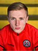 22 October 2018; Mitchell Byrne of Bohemians U19s poses for a portrait during the Bohemians Uefa Youth League press briefing at Dalymount Park in Dublin. Photo by Seb Daly/Sportsfile