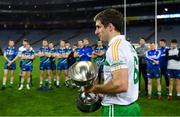 22 October 2018; Winning captain Gary White of The Irish Defence Forces with the cup after the John Morley Memorial Cup match between The Irish Defence Forces and An Garda Síochána at Croke Park in Dublin.  Photo by Piaras Ó Mídheach/Sportsfile