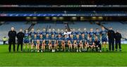 22 October 2018; An Garda Síochána squad before the John Morley Memorial Cup match between The Irish Defence Forces and An Garda Síochána at Croke Park in Dublin.  Photo by Piaras Ó Mídheach/Sportsfile