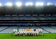 22 October 2018; The Irish Defence Forces squad before the John Morley Memorial Cup match between The Irish Defence Forces and An Garda Síochána at Croke Park in Dublin.  Photo by Piaras Ó Mídheach/Sportsfile