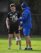 23 October 2018; Backs coach Felipe Contepomi with Hugh O'Sullivan during Leinster Rugby squad training at UCD Belfield in Dublin. Photo by Brendan Moran/Sportsfile