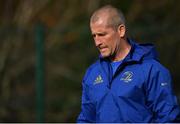 23 October 2018; Senior coach Stuart Lancaster during Leinster Rugby squad training at UCD Belfield in Dublin. Photo by Brendan Moran/Sportsfile