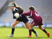 23 October 2018; Suzie Linkiewicz from Virgin Mart GNS, Ballymun, Co. Dublin in action against Ava Coyle from St. John of God GNS, Artane, Co. Dublin during day 2 of the Allianz Cumann na mBunscol Finals at Croke Park in Dublin. Photo by Harry Murphy/Sportsfile