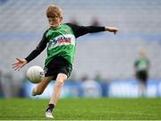 23 October 2018; Senan Bolger from St. Mary's BNS, Lucan, Co. Dublin during day 2 of the Allianz Cumann na mBunscol Finals at Croke Park in Dublin. Photo by Harry Murphy/Sportsfile