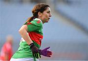 23 October 2018; Joanne Cantwell, RTÉ Sport presenter, representing Mayo during the Charity Croke Park Challenge 2018 Self Help Africa match between Cork and Mayo at Croke Park in Dublin. Photo by Piaras Ó Mídheach/Sportsfile