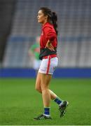 23 October 2018; Lauren Guilfoyle, broadcaster, during the Charity Croke Park Challenge 2018 Self Help Africa match between Cork and Mayo at Croke Park in Dublin. Photo by Piaras Ó Mídheach/Sportsfile