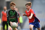 23 October 2018; Senan Bolger from St. Mary's BNS, Lucan, Co. Dublin in action against Alex Leonard from Belgrove Senior BNS, Clontarf, Co. Dublin during day 2 of the Allianz Cumann na mBunscol Finals at Croke Park in Dublin. Photo by Harry Murphy/Sportsfile