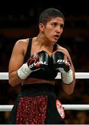 20 October 2018; Cindy Serrano during her WBA & IBF Female Lightweight World title bout against Katie Taylor at TD Garden in Boston, Massachusetts, USA. Photo by Stephen McCarthy/Sportsfile