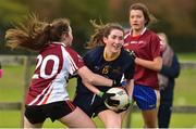 24 October 2018; Meabh Delaney of DCU 3 in action against Kerry CFE during the Junior Semi-Final during the 2018 Gourmet Food Parlour HEC Freshers Blitz at Dublin City University in Dublin. Photo by Matt Browne/Sportsfile