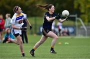 24 October 2018; Meabh Delaney of DCU 3 in action against Leah Shekelton of DIT 2 during the Junior Final during the 2018 Gourmet Food Parlour HEC Freshers Blitz at Dublin City University in Dublin. Photo by Matt Browne/Sportsfile