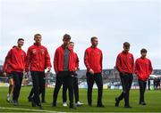 24 October 2018; Bohemians players arrive prior to the UEFA Youth League, 1st Round, 2nd Leg, match between Bohemians and FC Midtjylland at Dalymount Park in Dublin. Photo by Harry Murphy/Sportsfile