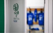 27 October 2018; A general view of the Leinster dressing room ahead of the Guinness PRO14 Round 7 match between Benetton and Leinster at Stadio Comunale Di Monigo in Treviso, Italy. Photo by Sam Barnes/Sportsfile