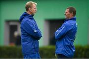 27 October 2018; Leinster head coach Leo Cullen, left, and Benetton Defence Coach Marius Goosen ahead of the Guinness PRO14 Round 7 match between Benetton and Leinster at Stadio Comunale Di Monigo in Treviso, Italy. Photo by Sam Barnes/Sportsfile