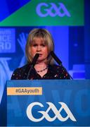 27 October 2018; Cork GAA Chairperson Tracey Kennedy speaking during the #GAAyouth Forum 2018 at Croke Park in Dublin. Photo by Piaras Ó Mídheach/Sportsfile
