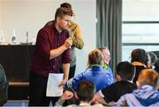 27 October 2018; The 2 Johnnie’s during the GAA Quiz at the #GAAyouth Forum 2018 at Croke Park in Dublin. Photo by Eóin Noonan/Sportsfile