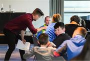 27 October 2018; The 2 Johnnie’s during the GAA Quiz at the #GAAyouth Forum 2018 at Croke Park in Dublin. Photo by Eóin Noonan/Sportsfile