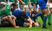 27 October 2018; James Tracy of Leinster goes over to score his side's second try during the Guinness PRO14 Round 7 match between Benetton and Leinster at Stadio Comunale Di Monigo in Treviso, Italy. Photo by Sam Barnes/Sportsfile