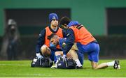 27 October 2018; Rob Kearney of Leinster receives medical attention during the Guinness PRO14 Round 7 match between Benetton and Leinster at Stadio Comunale Di Monigo in Treviso, Italy. Photo by Sam Barnes/Sportsfile