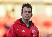 27 October 2018; Munster head coach Johann van Graan prior to the Guinness PRO14 Round 7 match between Munster and Glasgow Warriors at Thomond Park in Limerick. Photo by Brendan Moran/Sportsfile